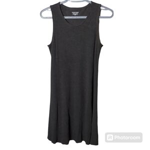 Eileen Fisher‎ Black Mix Jersey Tank Swing Dress Size XS